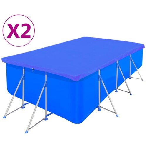 vidaXL Pokrivalo za bazen PE pravokotno 2 kosa 90 g/m² 540x270 cm Cene