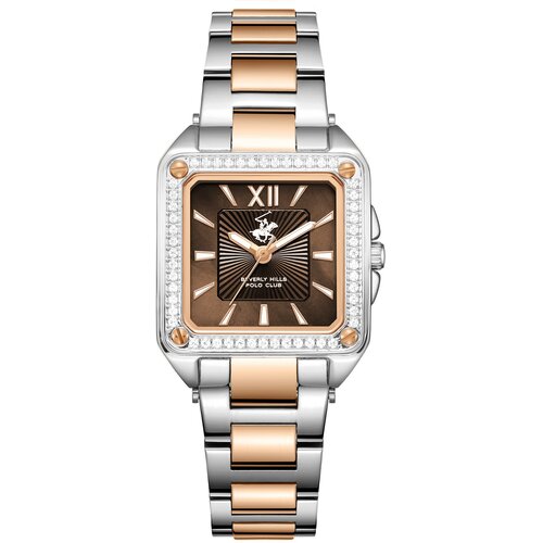 Beverly Hills Polo Club Ženski sat BP3671C.540, Braon kući&amp;scaron;te, Srebrno-rose gold Slike