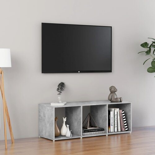 VidaXL TV omarica betonsko siva 107x35x37 cm iverna plo&amp;scaron;ča Slike