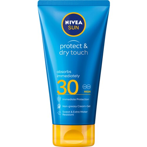 Nivea sun Protect &amp;amp; Dry Touch Non-Greasy Cream-Gel SPF30 lagana, brzo upijajuća krema za sunčanje 175 ml Slike