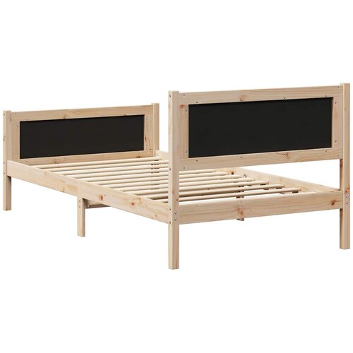 Krevetna konstrukcija s uzglavljem Tamno siva 100 x 200 cm Smeđa Slike