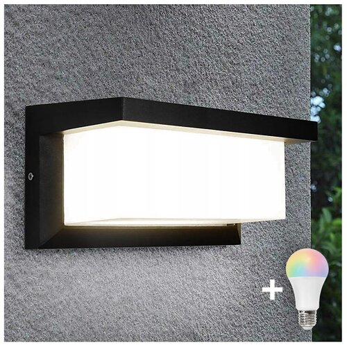  LED RGBW prigu&scaron;iva spoljna zidna lampa NEELY 1xE27/9W/230V IP54 crna Cene