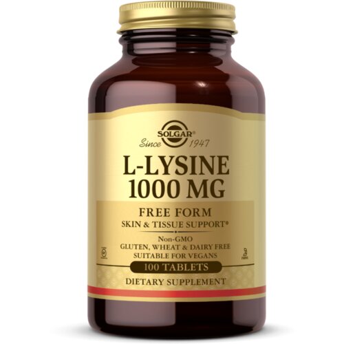 Solgar l-lysine, 1000 mg &amp;ndash; podr&amp;scaron;ka imunitetu i zdravlju kože 50 kapsula Slike