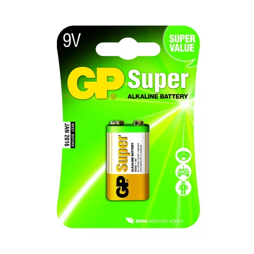 Gp Battery Alkaline Super 9V 1 pc