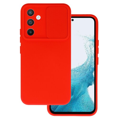 Onasi Lens Cover silikonski ovitek zaščita za Samsung Galaxy A34 - rdeč Cene