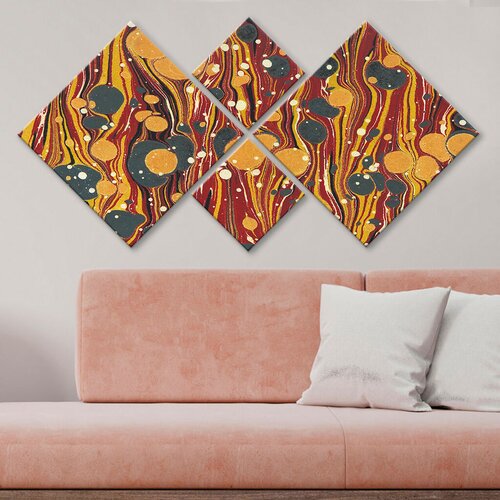 Wallity slika 4MDF2369441, 60x115 cm, 4 dela Cene