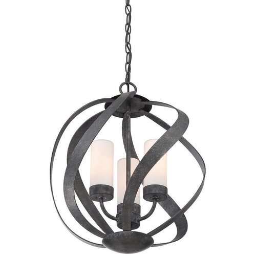 Lesnina XXXL Quintiesse QN-BLACKSMITH-3P-OBK - Spoljni luster BLACKSMITH 3xE14/40W/230V IP44 crni Slike