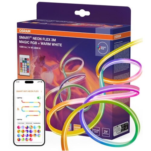 Osram LED RGBW prigu&amp;scaron;iva spoljna traka SMART+ MAGIC 3m LED/14W/230V Wi-Fi + daljinski upravljač Slike