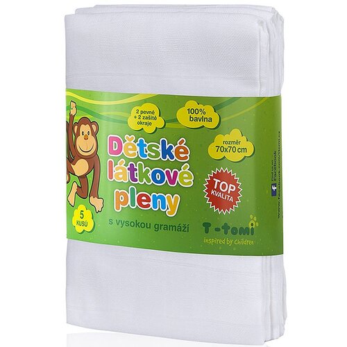 T-TOMI TETRA White platnene pelene High Quality 70x70 cm 5 kom Cijene
