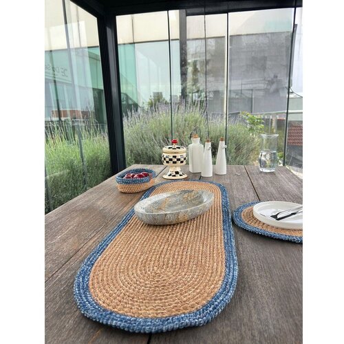 Mila Home Luxury Namizni tekač iz jute 35x100 cm Wicker &amp;ndash; Slike