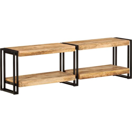 VidaXL TV omarica 140x30x40 cm trden mangov les Slike