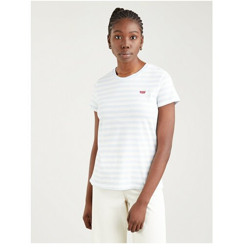 Levi's Levi's White-Light Blue Women's Striped® T-Shirt ...