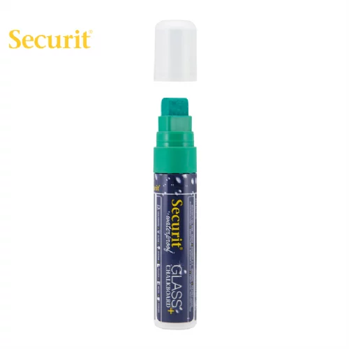SECURIT Marker z vodoodporno tekočo kredo ®, 15 mm, zelen