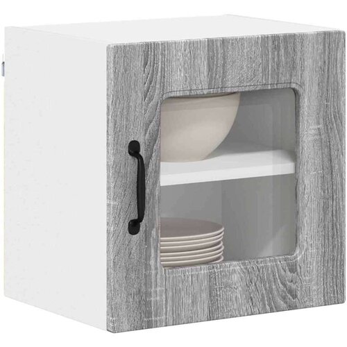 VidaXL Zidni kuhinjski ormarić Zidne 2 pcs Siva Sonoma 40 x 31 x 40 cm Slike