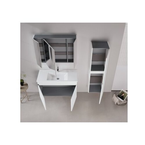 Hanah home Kupatilski ormarić sa umivaonikom i ogledalom (2 komada) Tivoli 100 697 Cene