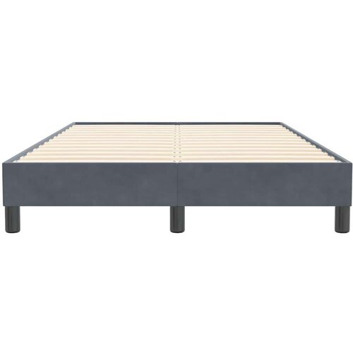 VidaXL Okvir kreveta bez madraca tamno sivi 120x210 cm bar&amp;scaron;un Slike