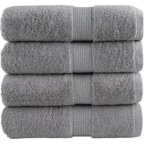 Premium ručnici za pranje SOLUND 4 kom. sive 30x30 cm 600 g/m&amp;sup2; - Siva 30 x 30 cm 4 Slike