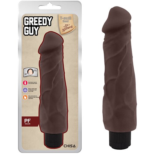  Greedy Guy Mekani Realistični vibrator, Braon, 24 cm Cene