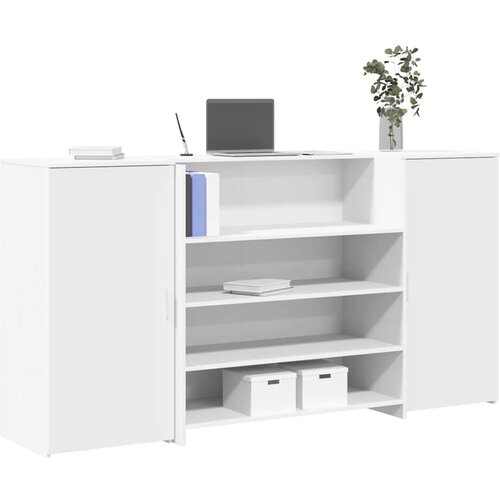 VidaXL Recepcijski stol bijeli 200x50x103,5 cm od konstruiranog drva Slike