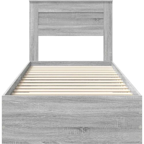  Okvir za krevet Sivi Sonoma i srebrna 75 x 190 cm Slike