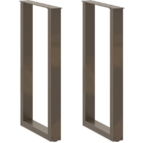 vidaXL noge za barski stol u-oblik 2 kom prirodni čelik 50 x (90-91) cm čelik Cijene