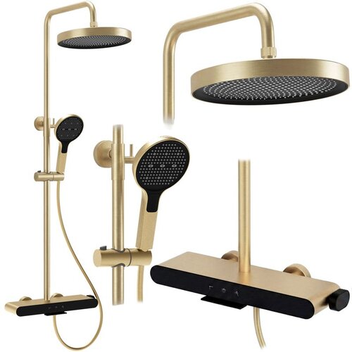 REA Bath Tu&amp;scaron; set REA Farel Brush Gold Slike