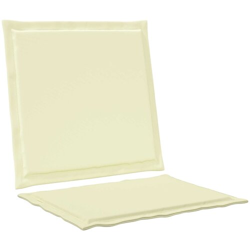  Jastučići za sjedenje i leđa 2 pcs Krem 47 x 45 x 2 cm Slike