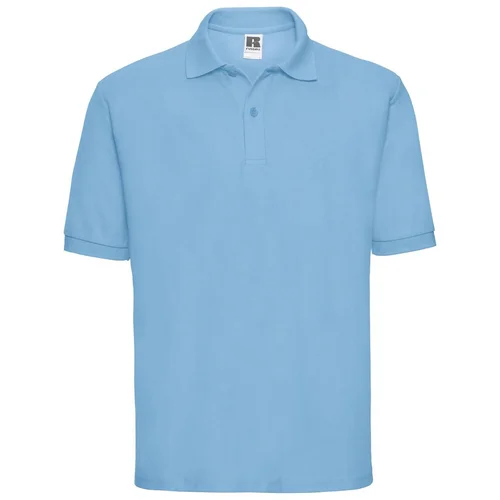 RUSSELL Men's Polycotton Polo Blue T-Shirt