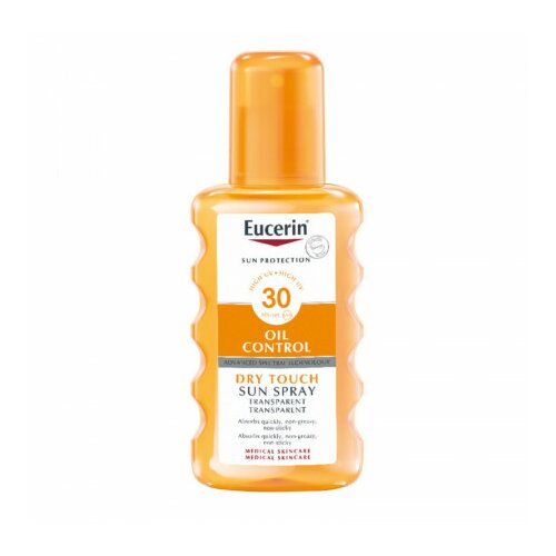Eucerin transparentni sprej za zaštitu osetljive kože od sunca SPF 30 200ml Slike