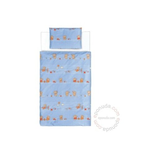 Baby Textil bebi posteljina Blue slonići, 80x120cm Slike