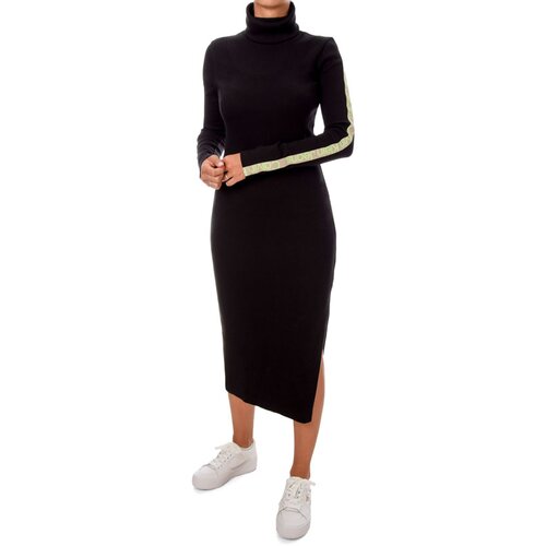 Calvin Klein ženska haljina logo elastic rib long dress Slike