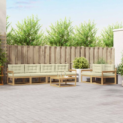  Set vanjskih sofa 6 kom. Bijela i krem Cene