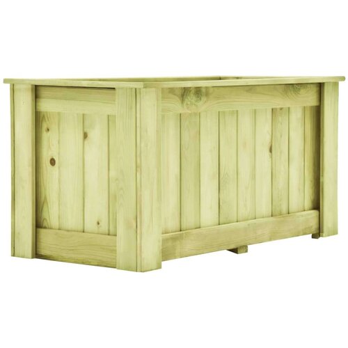  Dvignjeno cvetlično korito 100x50x50 cm impregnirana borovina, (20618559) Slike