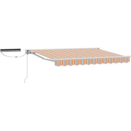  Električni zložljiv senčnik Modra in Oranžna 3,5 x 2,5 m, (5000204403) Cene