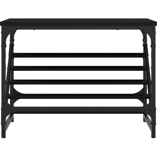  Stalak za cipele crni 60x30x45 cm od konstruiranog drva Slike