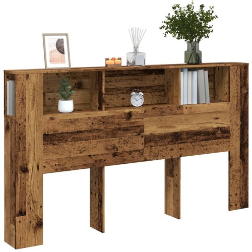 VidaXL Uzglavlje s ormarićem boja taro drvo 180x18,5x102,5 cm drveni Slike