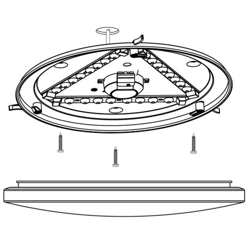Eglo Frania plafonjera/1, led, 17,3w, prom 330, bijela Slike