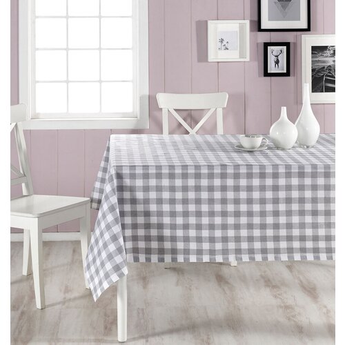 Hermia stolnjak kareli 260, 160x260cm, sivi Slike