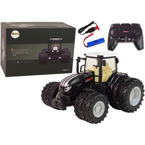  Metalni traktor na daljinsko upravljanje 2.4G - crni Cene