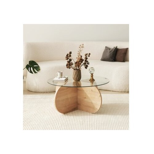 Hanah home Bubble Sapphire Klub sto, 75x35x75cm, Krem Slike