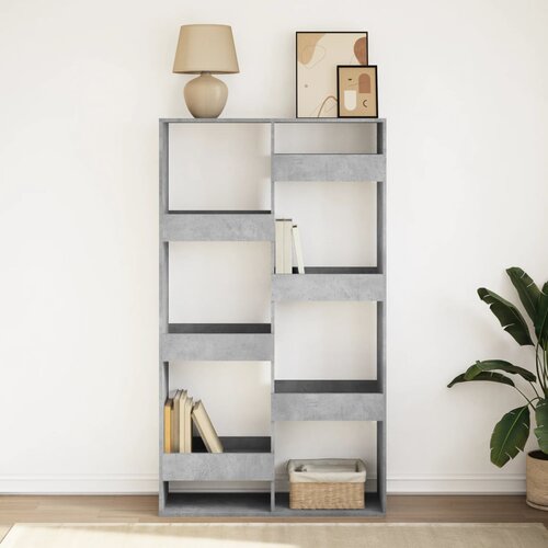 Regal za knjige boja betona 100x33x175 cm konstruirano drvo Slike