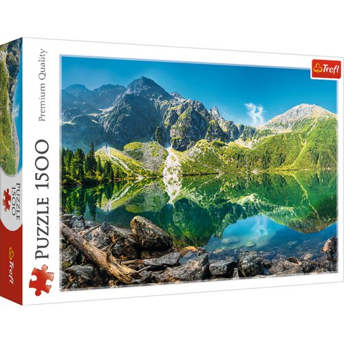 Puzzle 1500- Jezero Morskie Oko, Tatre, Poljska 26167 Slike