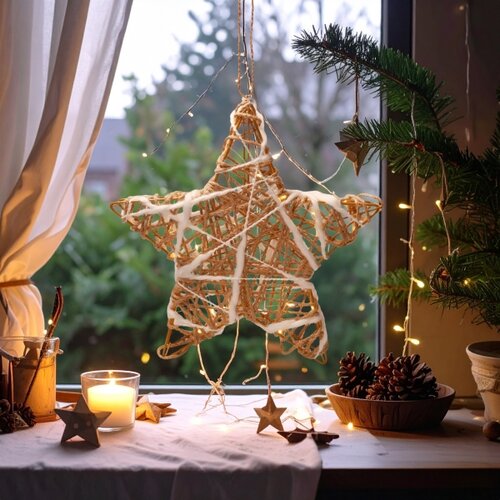  Brilagi - LED božićna dekoracija LED/2xAA 30x28 cm zvezda Slike