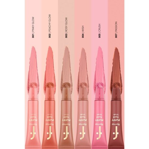 Flormar Puffy Liquid Blush tekoče rdečilo odtenek 004 Wish 12 ml Slike