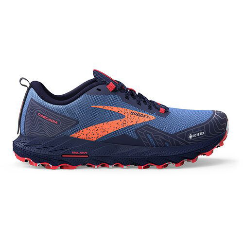 Brooks cascadia 17 gtx w, ženske patike za trail trčanje, plava 120391 Slike