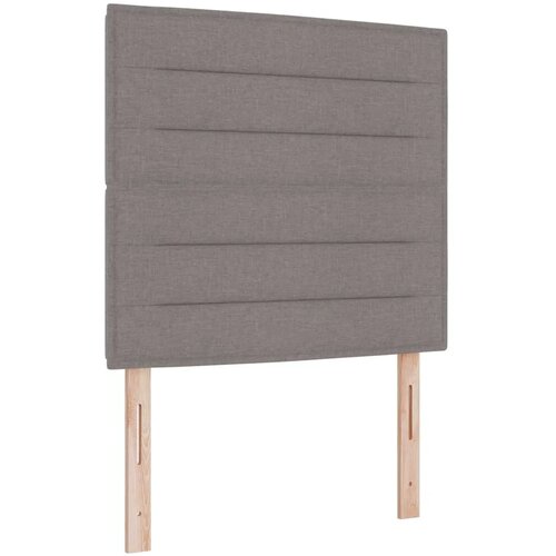  Boxspring krevet s madracem Sivosmeđa 120 x 190 cm Tkanina - Sivosmeđa 120 x 190 cm Dizajn linija Slike