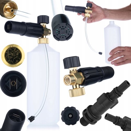 Rosfix SET PENILNA GLAVA S0401 1000 ML &ndash; &Scaron;OBA 1,23 MM, G1/4F + ADAPTER ZA BLACK&DECKER | 220 BAR, MEDENINAST, (5000036473) Cene