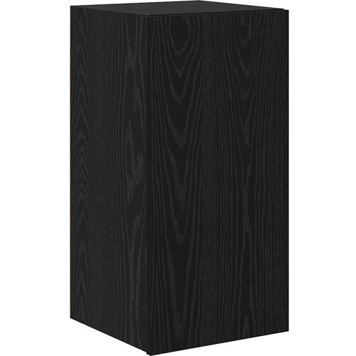  Set TV komoda 4 kom. Crni hrast Konstruirano drvo Crna 30,5 x 30 x 90 cm Slike