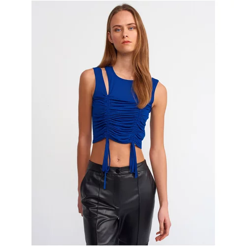 Dilvin 20216 Gathered Tulle Top-saks