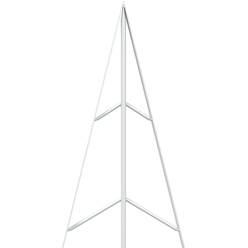  Metalna božićna jelka KUOPIO 60 cm Čelik Bijela Slike